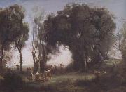 Jean Baptiste Camille  Corot, Une matinee (mk11)